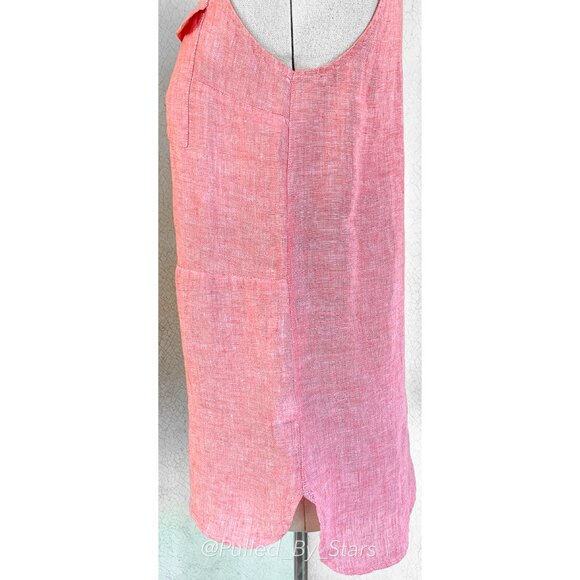 JONES & CO | JONES NEW YORK Sleeveless Red Linen Tunic Top - Size M - NWT - Picture 8 of 15